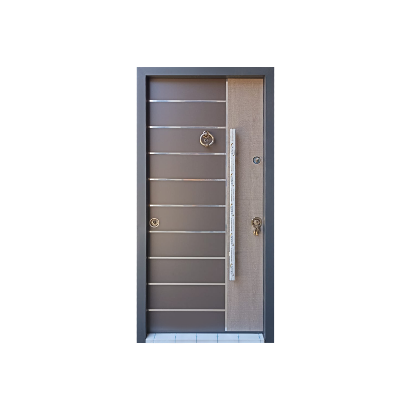 Turkish Steel Door Italian-Chrome Design Code 233