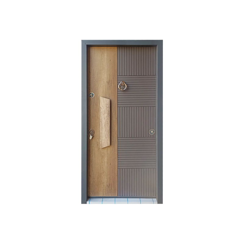 Turkish Steel Door Italian Design GREY Code 256